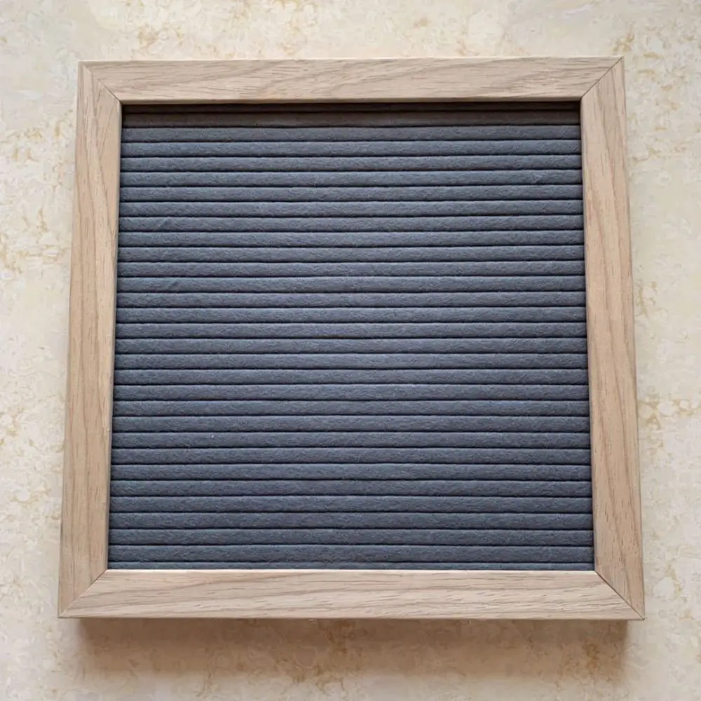 Lavagna in Legno Multifunzionale per Messaggi con Lettere 10x10 Pollici, Simboli Intercambiabili, Decorazioni per la Casa - immagine 3