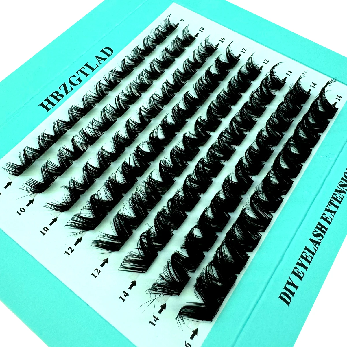 2024 3D Fluffy Cluster Lashes Natural Eyelash extension Volume Individual Lashes Mixed Tray Faux Mink Lashes Cilias Makeup 3