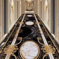 Luxury Long Corridor Carpet European High End Hallway Carpet Non-slip Stairway Home Decor Rug Washable Runner Aisle Kitchen Mats 1