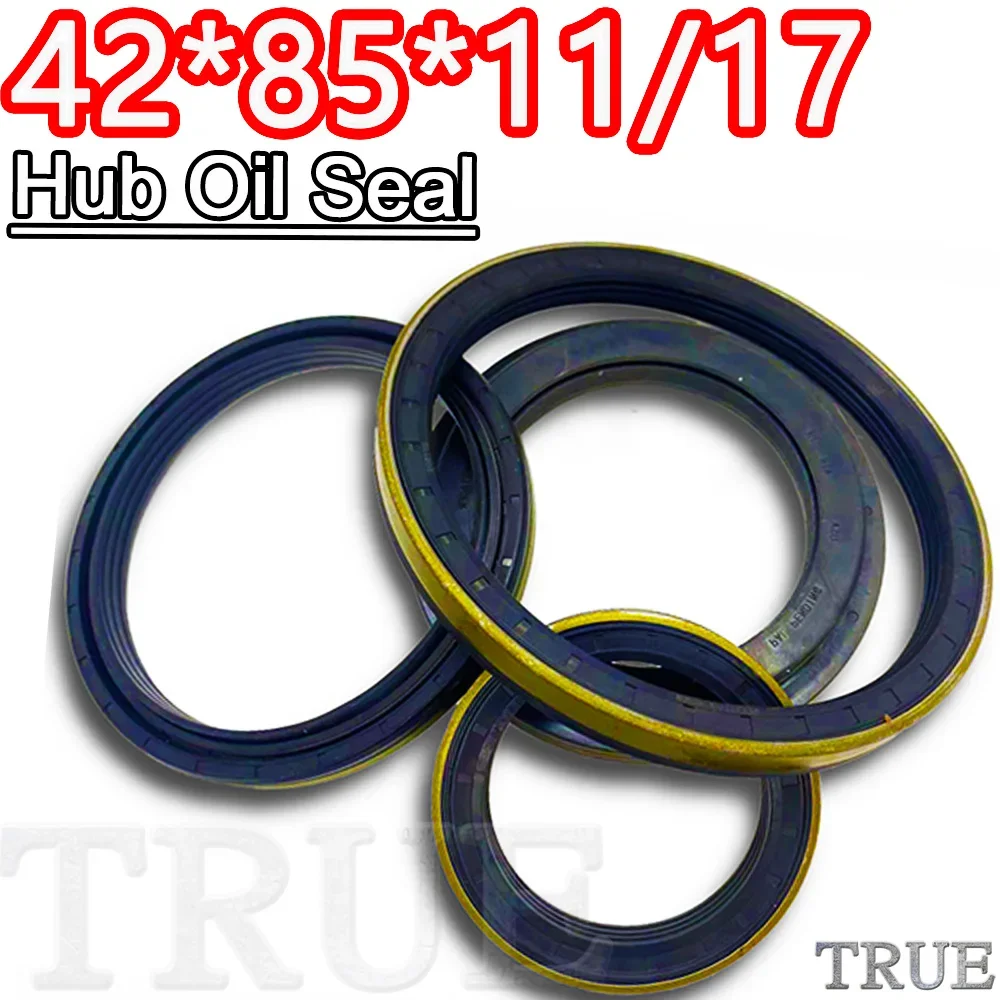 

Hub Oil Seal 42*85*11/17 For Tractor Cat 42X85X11/17 Gasket Factory Direct Sales Machinery Gearbox Framework Oil proof Reliable