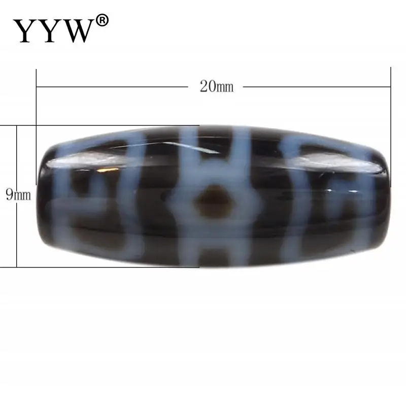 

Natural Tibetan Agate Dzi Beads Oval Lotus-Born Cap & Two Tone For Jewelry Making Diy 20x9x3mm Hole:Approx 1.5mm Sold By Pc