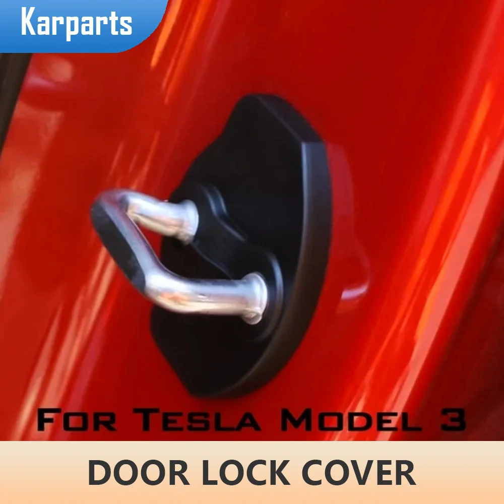 

6 шт./набор, защитные наклейки на дверной замок Tesla Model 3 2016 - 2022