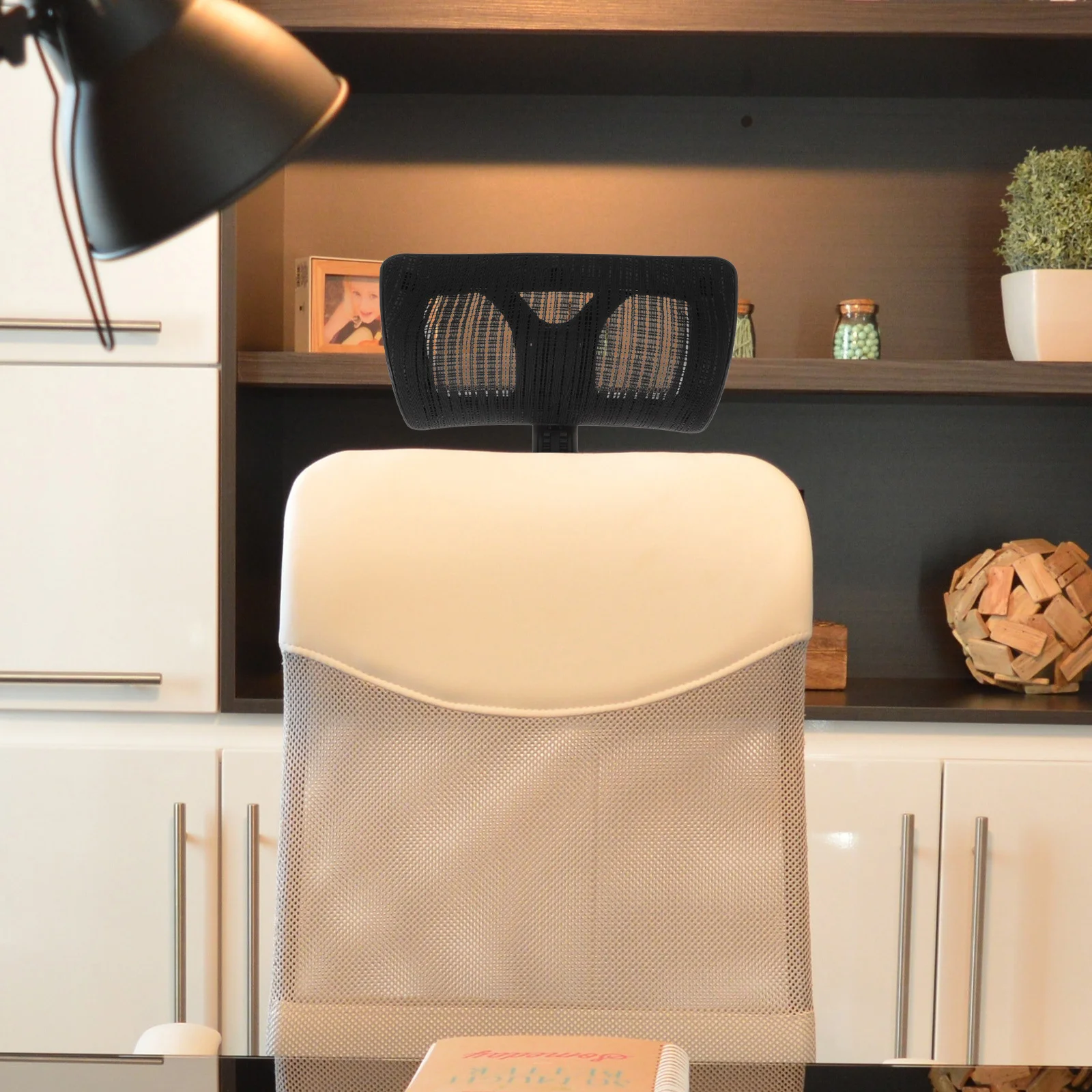 

Office Supply Chair Head Pillow Retrofit Headrest Pad Computer Adjustable Iron Comfortable Work Chairs