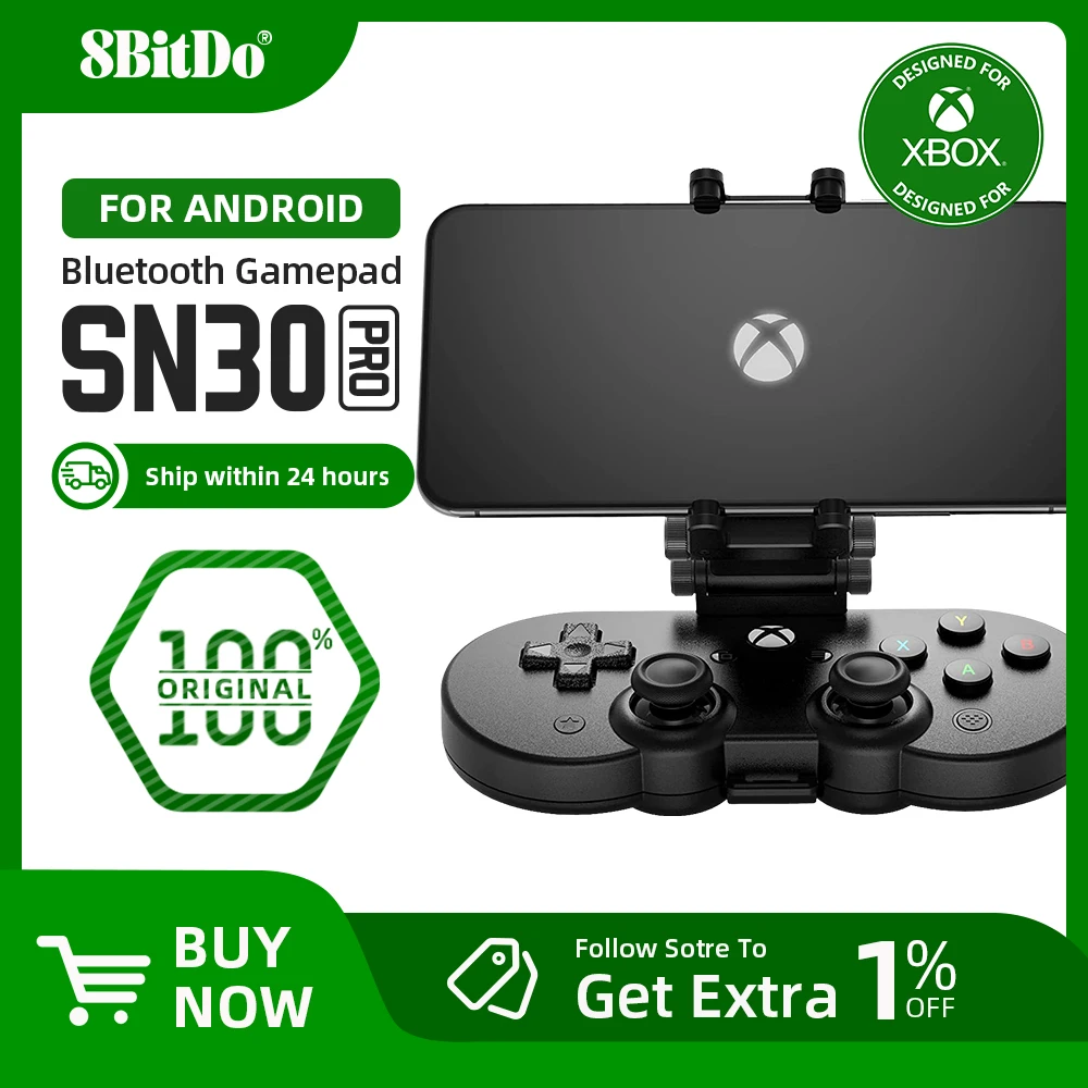 8bitdo Xbox Controller Clip Android 8bitdo Sn30 Pro For Xbox Cloud