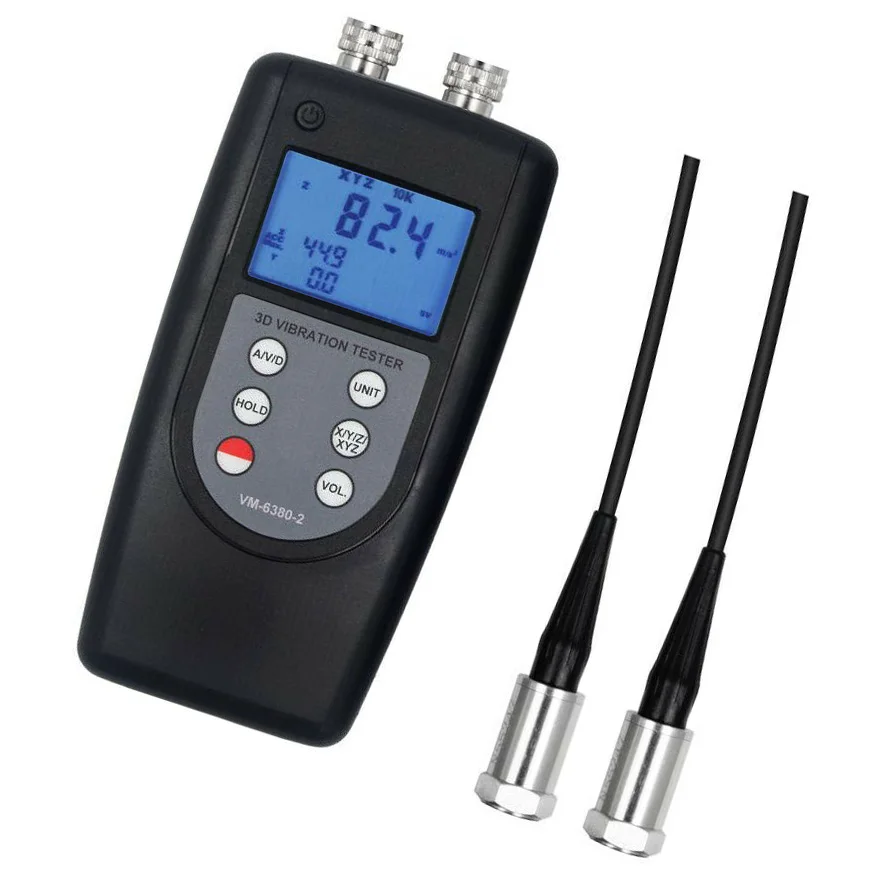 

Portable Vibration Meter Detector with Measuring Range Velocity 0.01 to 400mm s 0.004 to 16.0inch s True RMS