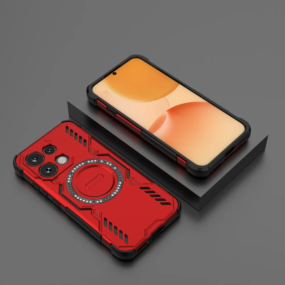 Cooling and Breathable Magnetic Ring Phone Case with Heat Dissipation
