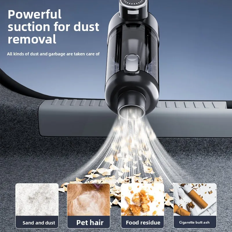 65000RPM Portable Car Vacuum Cleaner Wireless Handheld Mini Wet Dry Silent Powerful for Auto Cleaning