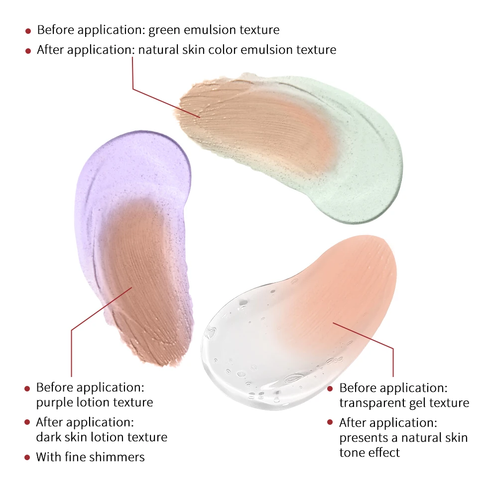 15ml Soothing Skin Correction CC Cream Foundation Concealer Hydrating Sunscreen Base Makeup Protect Skin Oil-control BB Cream