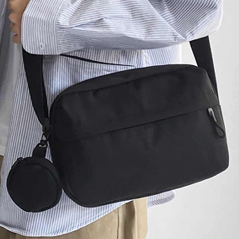 

Оригинальные женские сумки через плечо, элегантные стильные классические сумки на молнии, простая нейлоновая тканевая сумка через плечо для женщин