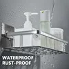 Bathroom Storage Rack No Drill Shelves Wall Mount Corner Shelf Shower Holder For WC Shampoo Organizer Bathroom Accessories 3