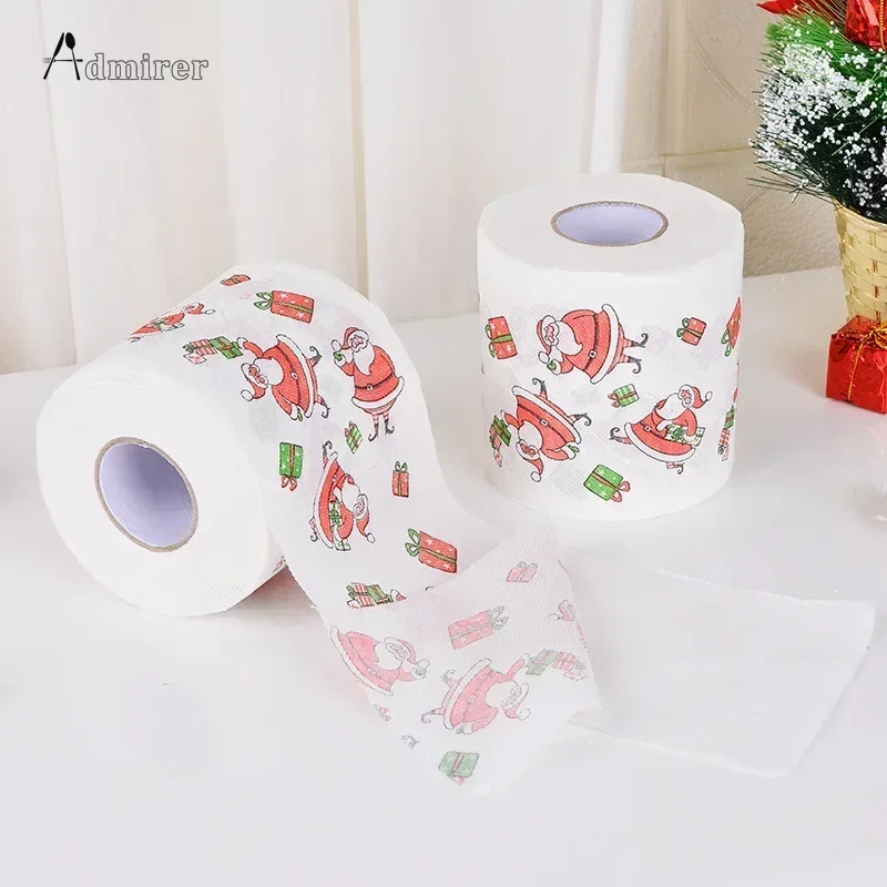 Toilet Roll Paper Christmas Toilet Roll Paper Home Santa Claus Bath Toilet Roll Paper Christmas Supplies Xmas Tissue Home New Year Decoration