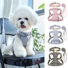 Nylon Dog Collar Harness Leash Set Adjustable Puppy Dogs Harnesses Vest Cute Bowknot Pet Collars With Lead for Small Medium Dogs 2