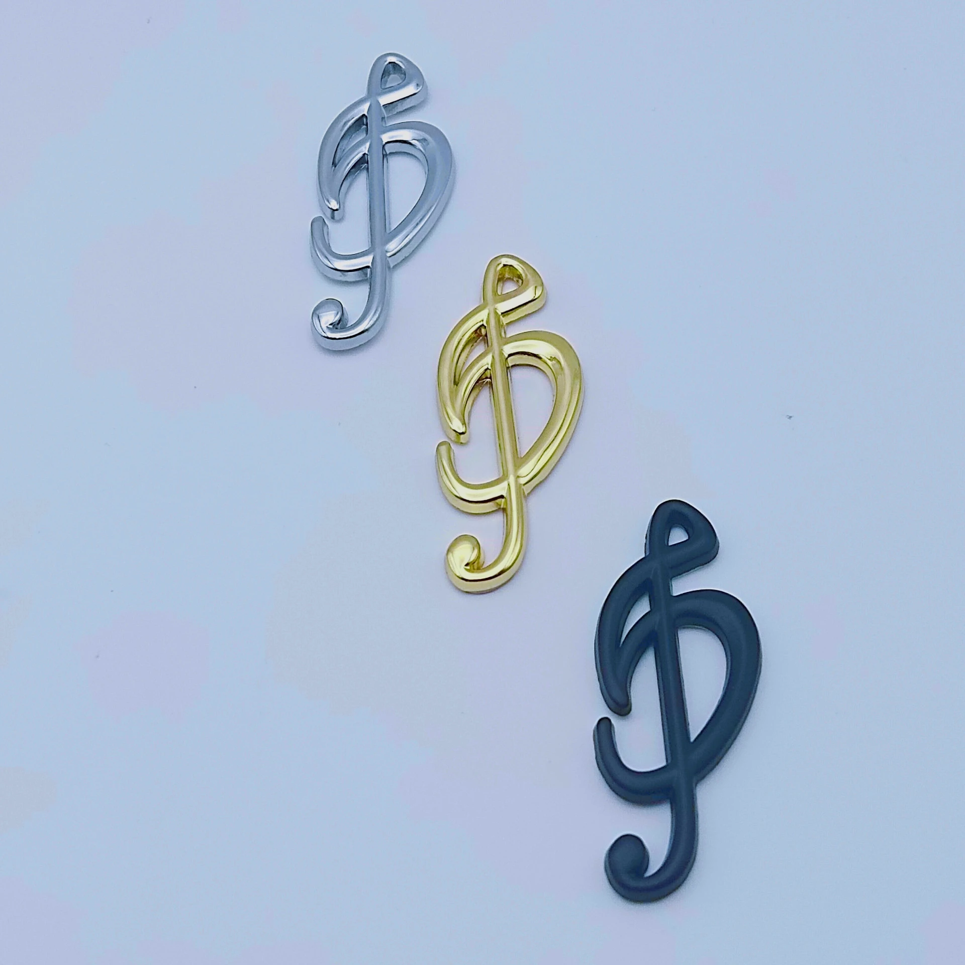 

1Pcs 3D Personalized Car Stickers Metal Musical Note Car Stickers Badge Decoration Stickers Universal Accessories For Most Cars