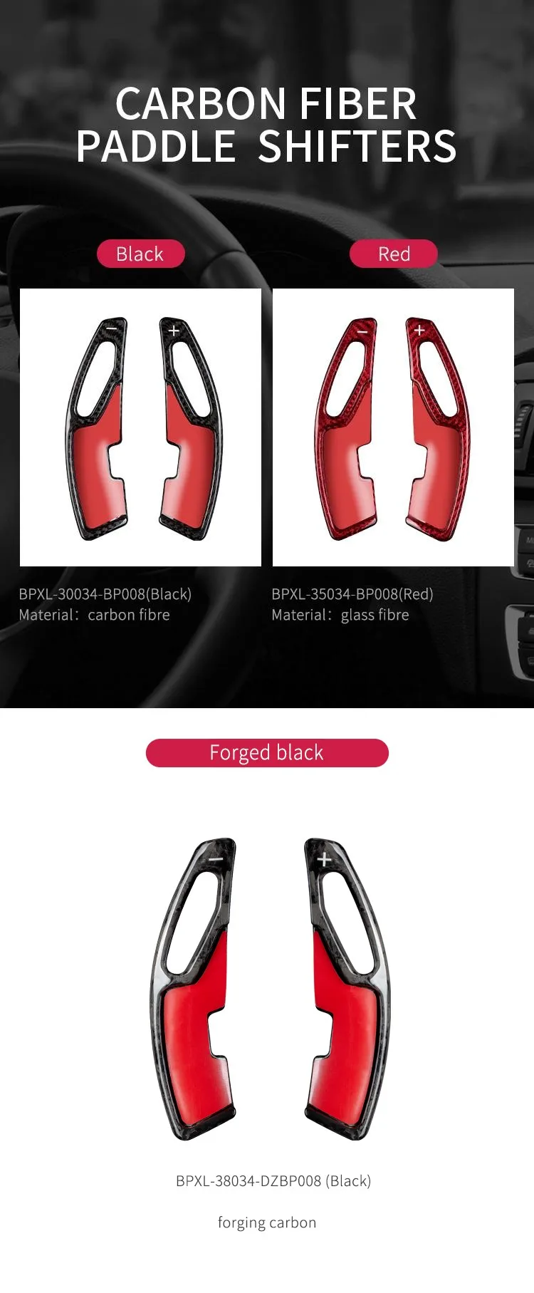 Steering Wheel Paddle Shifter Fit For Lexus NX IS T-carbon Shifting Paddle Extension Auto Interior Accessories