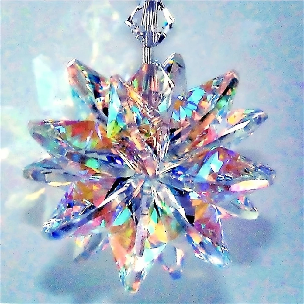 Sun Catcher AB Color for Window Hanging Office Rainbow Maker Aurora Crystal Beads Courtyard decoration