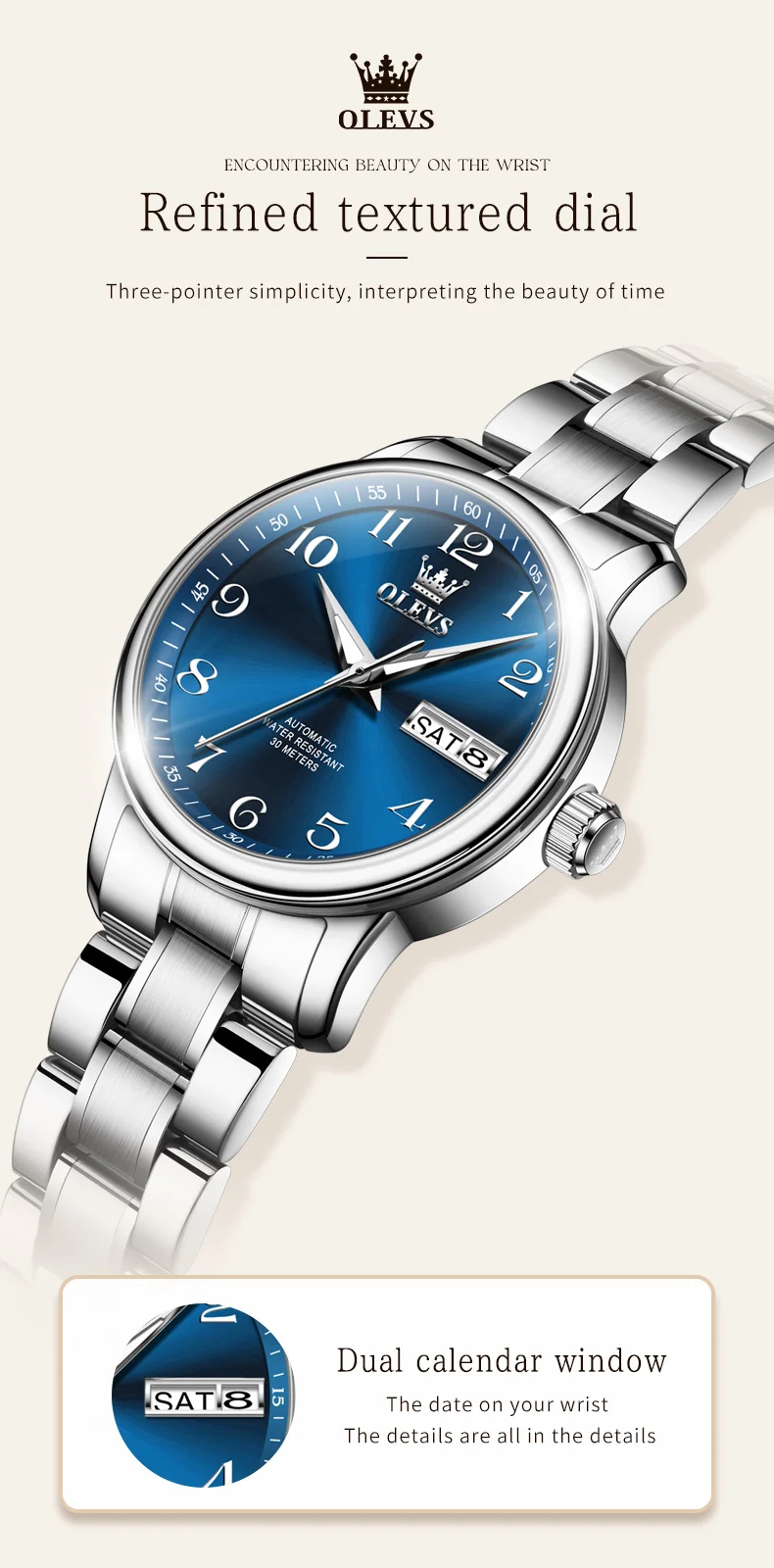 OLEVS Orologio Donna - Vista laterale