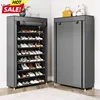 Non-woven dustproof shoe rack 6-layer 8-layer 10-layer large space storage corridor shoe replacement area must be available 2