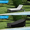 Chaise Lounge Cover Waterproof Lounge Chair Recliner Protective Cover for Outdoor Courtyard Garden Patio 6