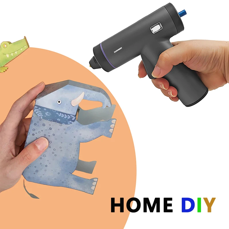 DONUMEH 3.6V Lithium Battery Cordless Hot Melt Glue Gun With Stick 150mm For Home DIY Household Repair hot melt glue gun,hot glue gun,cordless glue gun