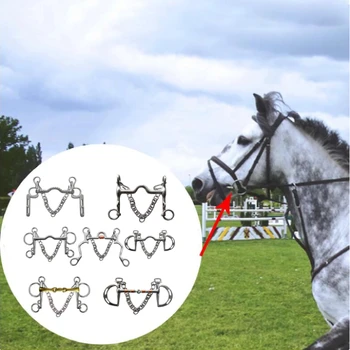 Horse Bit Sturdy Stainless Steel Bit Carving Fine Workmanship for Horse Riding for Equestrian Performance Equestrian Supplies