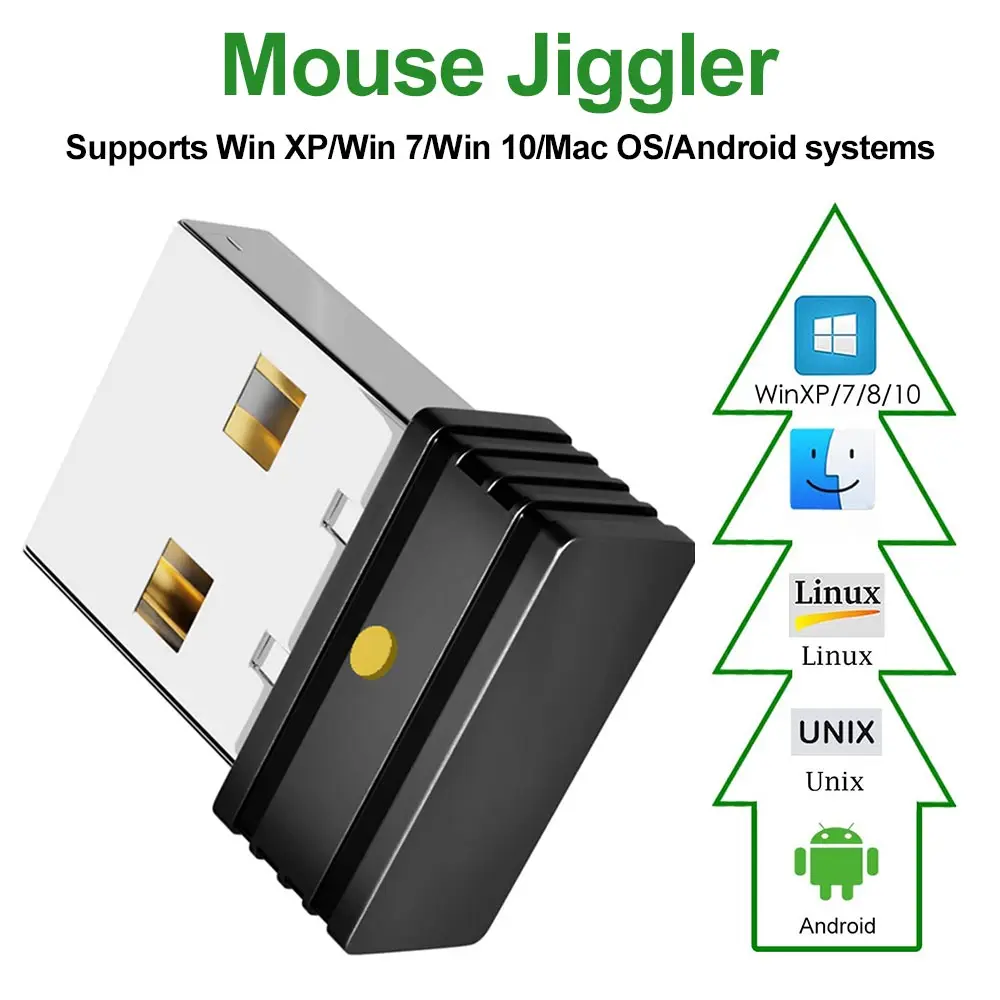 Mini Automatic Mouse Jiggler Mover Undetectable USB Mouse Movement ...