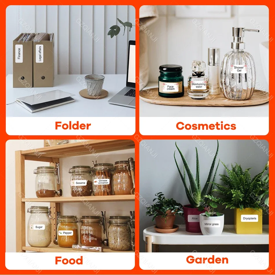 NIIMBOT D101 Label Printer Sticker Paper Roll 10-25mm Mini White Color Label Tape Waterproof Price List Tag for Niimbot d101