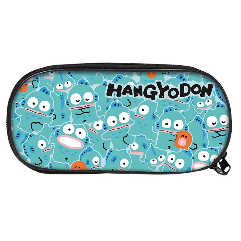 

Cartoon Hangyodon Sanrioes Encil Case Stationery Box Peripheral Stationery Pen Storage Bag Pen Pencil Multi-layer Large Capacity