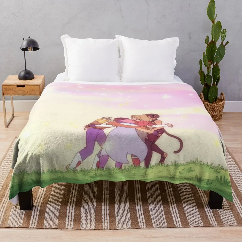 

Best Friends Squad Hugging Throw Blanket Travel Designers Sleeping Bag Shaggy Blankets