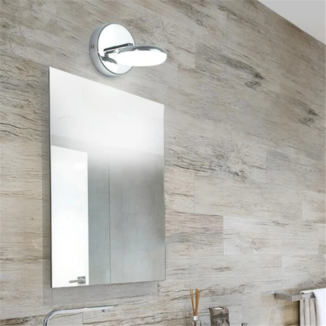 New 5W LED Vanity Lights High Quality Stainless Steel Adjustable LED Bathroom Mirror Front Lamp Vanity Toilet Wall Light
