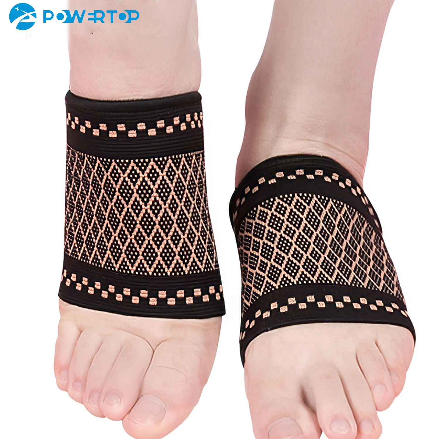 

Arch Support Copper Fiber Compression Arch Sleeve Plantar Fasciitis Brace Flat Feet Relieve Pain Socks Foot Health Care