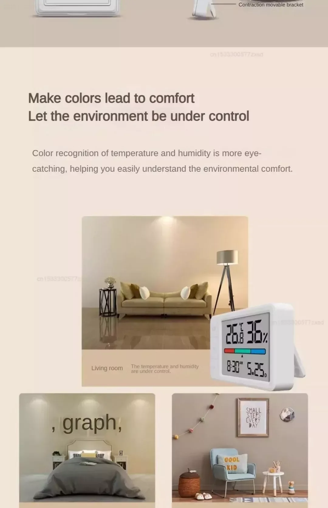 Xiaomi MiaoMiaoCe MHO-C306 Thermometer Hygrometer description image 7