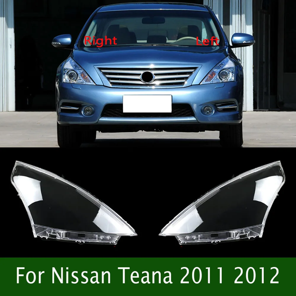 

For Nissan Teana 2011 2012 Transparent Lampshade Lamp Shade Front Headlamp Shell Headlight Cover Lens Plexiglass