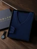 Men Cashmere Sweater High Quality Cable Knitting Smart Casual Pullover 100% Cashmere Knitwear Luxury Preppy Style Male Clothing 4