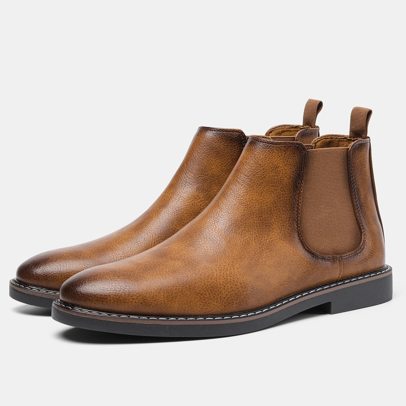 40-46 Men Retro Chelsea Boots Comfortable Leather