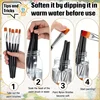 10pcs Flat Acrylic Paint Brush 3/4 Inch Wide Paint Brushes Watercolor Quality Synthetic Artist Paint 3