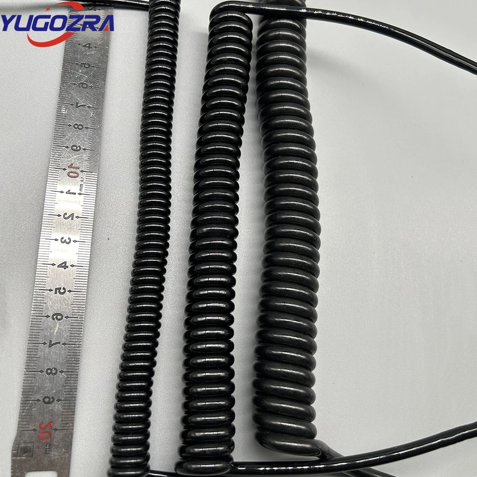 6 Core 8 Core Automobile Spiral Cable Electrostatic Twisted Bare Copper Wire Spiral Cable For CNC Machine Tools - 13 - View #4