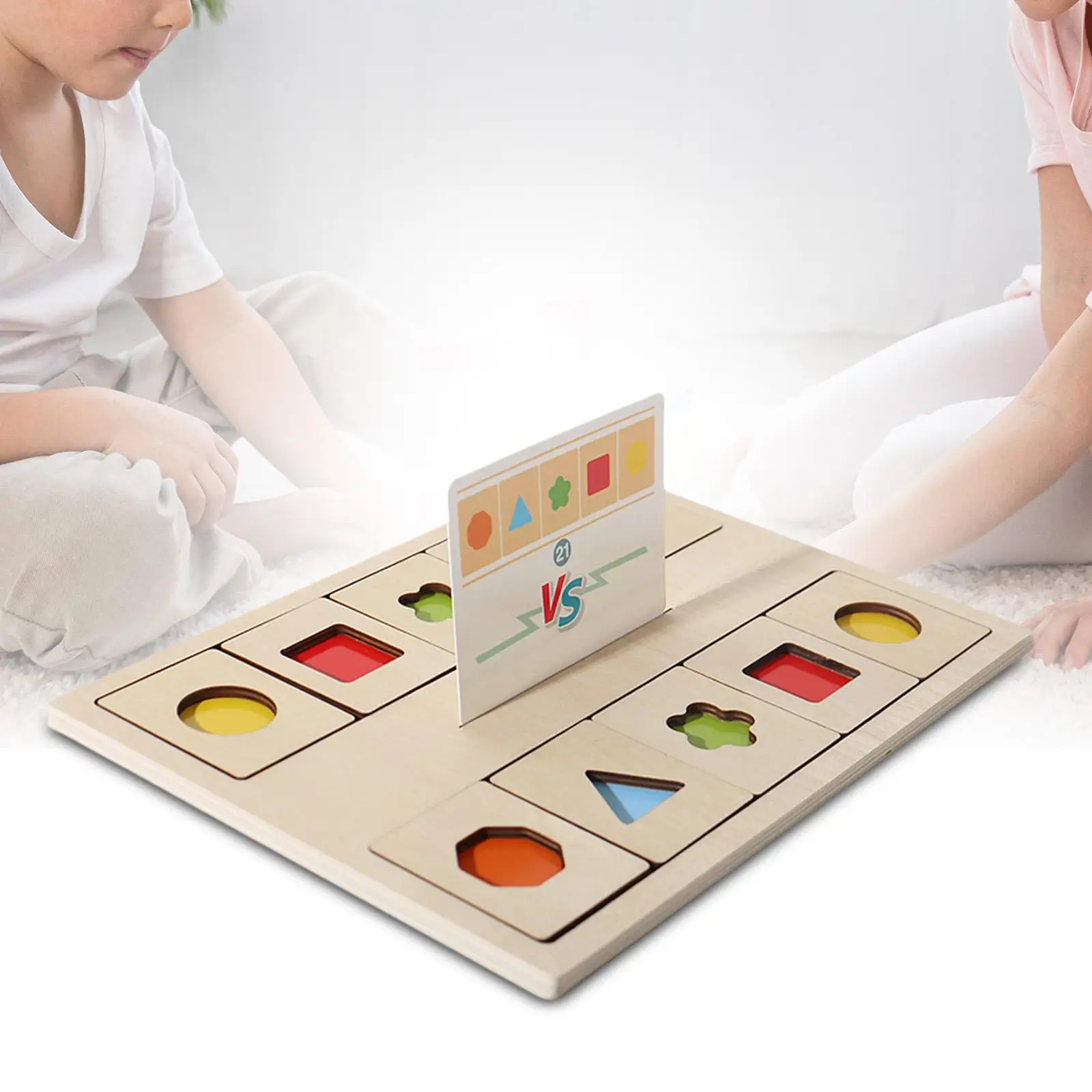 

Shape and Color Matching Toy Geometric Matching Blocks for Birthday Gift