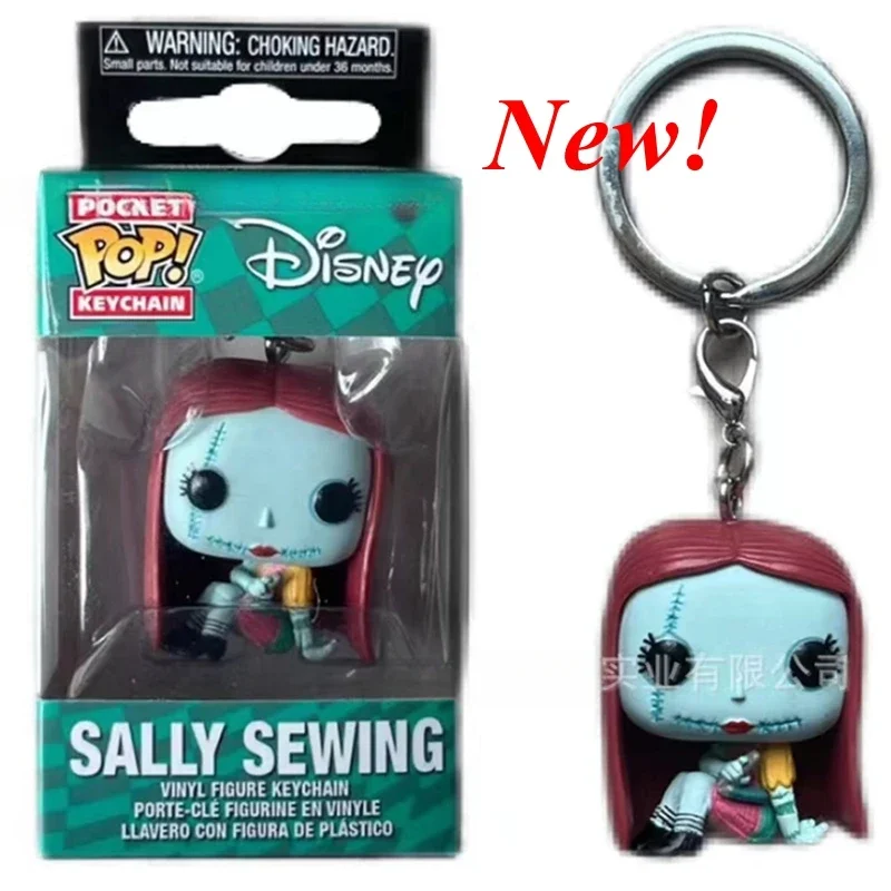 thumbnail image 1 of Llaveros FUNKO Disney Pesadilla antes de Navidad Jack Skellington Teddy Mayor Sally Zero Calabaza Figuras de acción Juguetes, 1 of 5