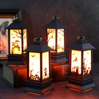 Halloween Small Night Light - Pumpkin, Ghost, Witch, Castle, Dead Party Favor Lamp