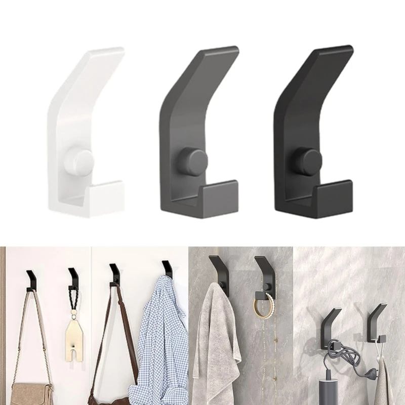 

Set of 5 Metal Coat Hook Space Saving Clothes Storage Rack Aluminum Wall Mounted Clothing Hangers for Dressing Rooms