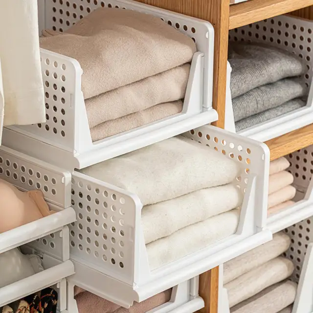 Ruhásszekrény Tároló Állvány Kollégiumi Kis Sundries Fiók Kézműves Ruházat Rétegelt Téglalap Alakú Partíció Tárolódoboz - Image 3