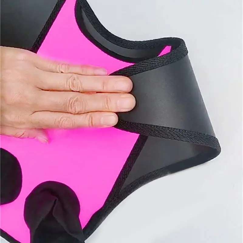 Swimming Fins Swimming Training Double-foot Fins Short Blade Flippers Swim Fin Swimming Flippers For Snorkeling Diving Equipment