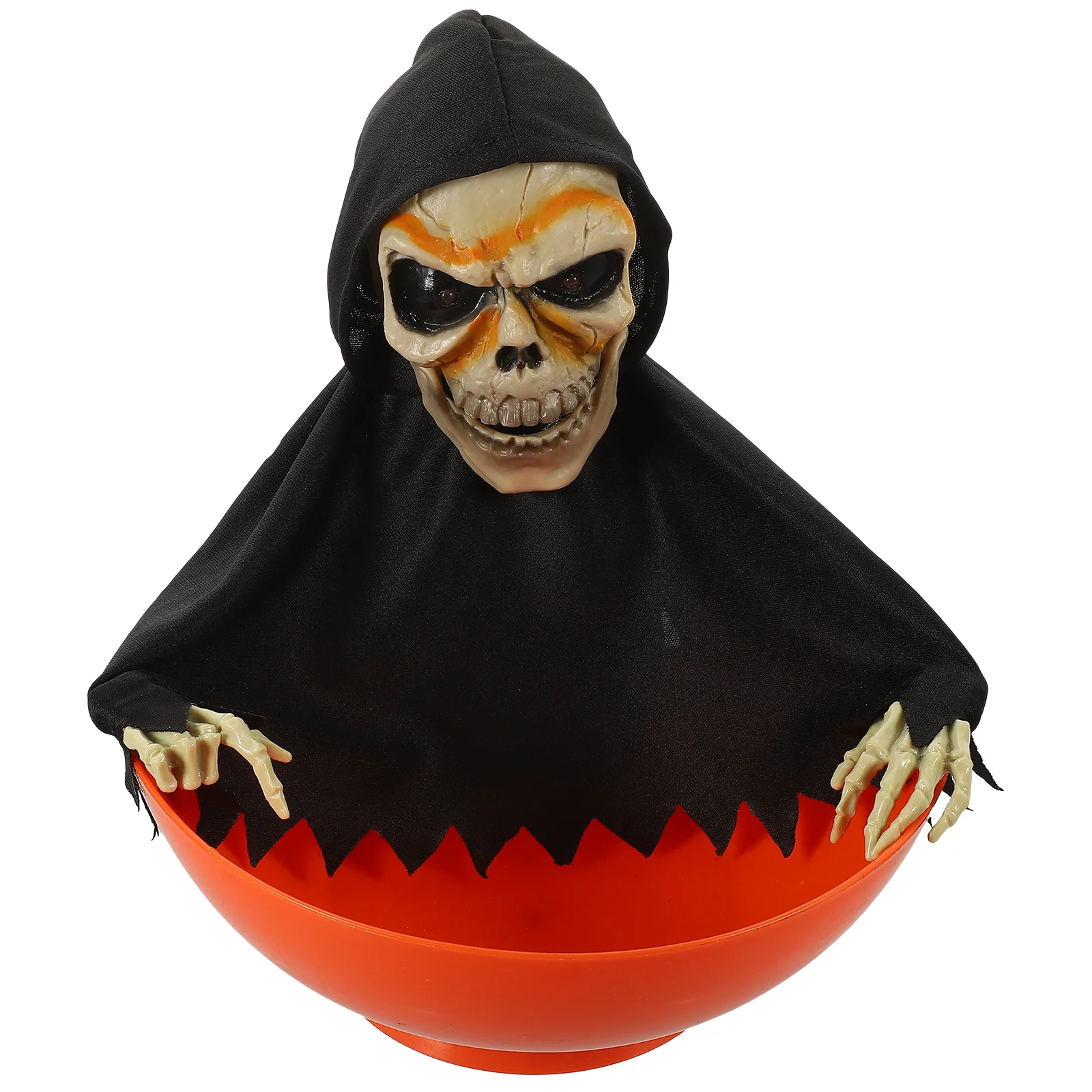 

Halloween Candy Bowl Animated Skeleton Bowls Trick Or Treat Bowls Creepy Sound Candy Dish Screaming Skulls Candy Container