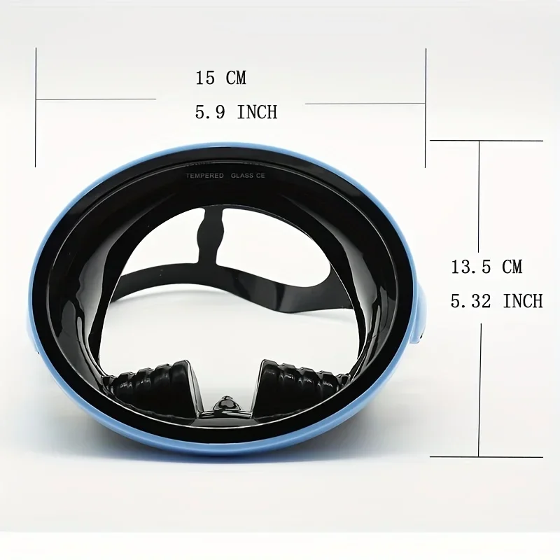 Professional Snorkeling Mask, Diving Goggles, Diving Equipment, Oval Shaped Snorkeling Set With Box For Hunting