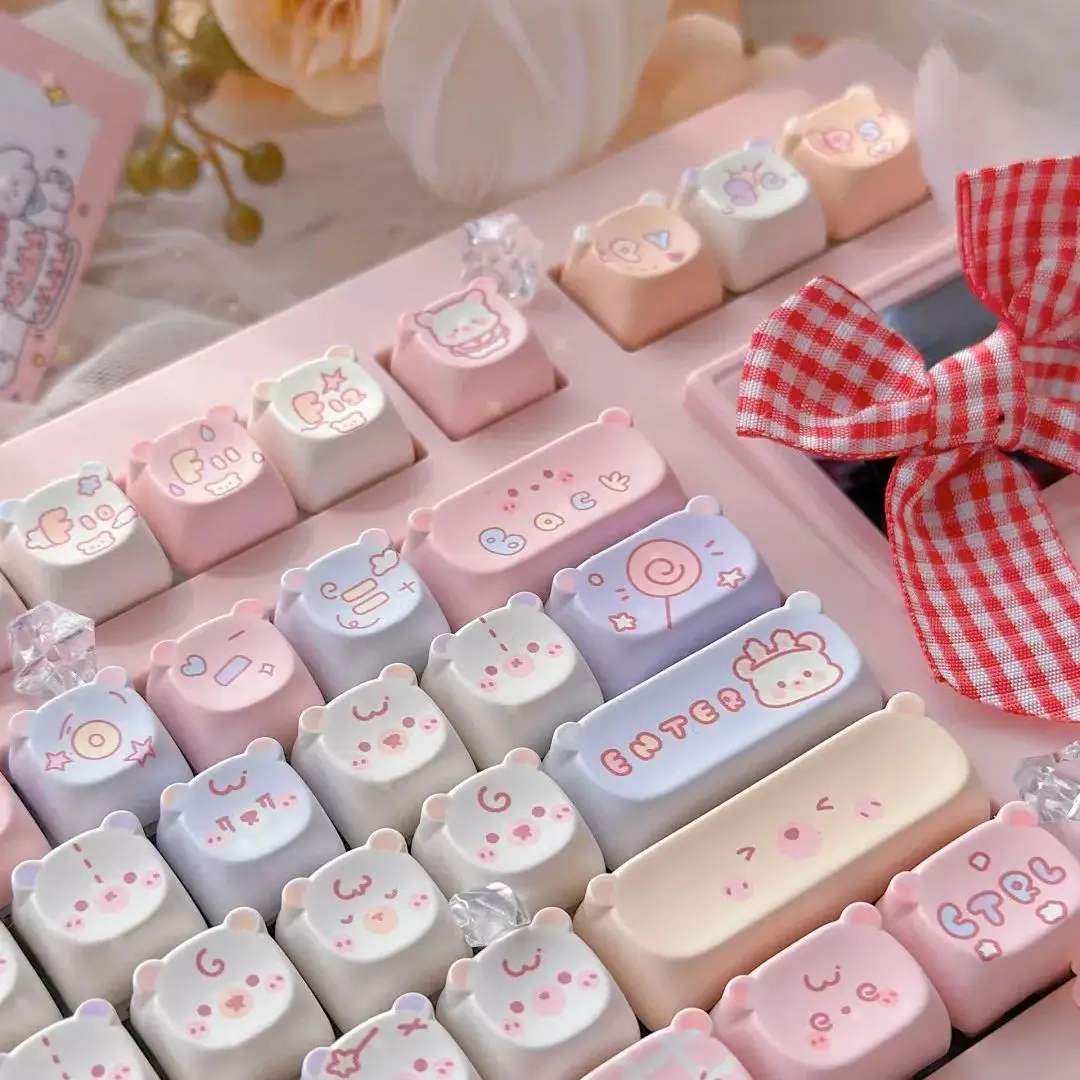 Cat Keycaps Set for Mechanical Keycaps, Cute