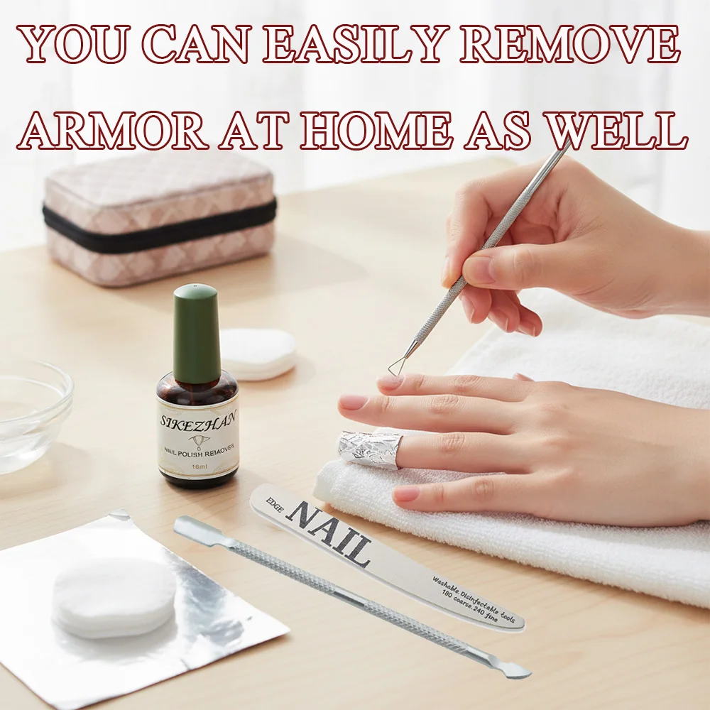 Compact Nail Care Kit: Quick & Gentle Polish Removal System, Nail-Safe Tools Included