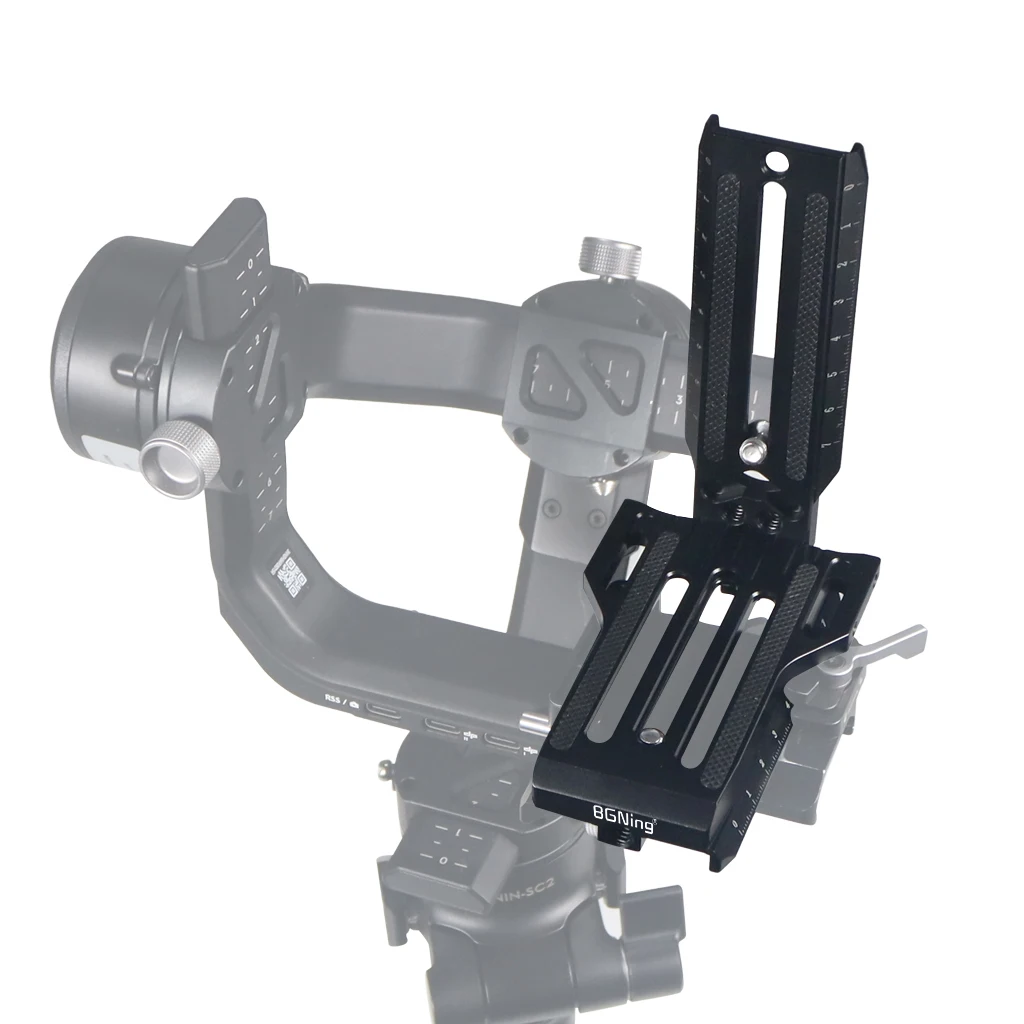 Vue rapprochée du Support de Cardan pour Appareil Photo, soulignant sa compatibilité avec Zhiyun CRANE 2/3 et Weebill S.