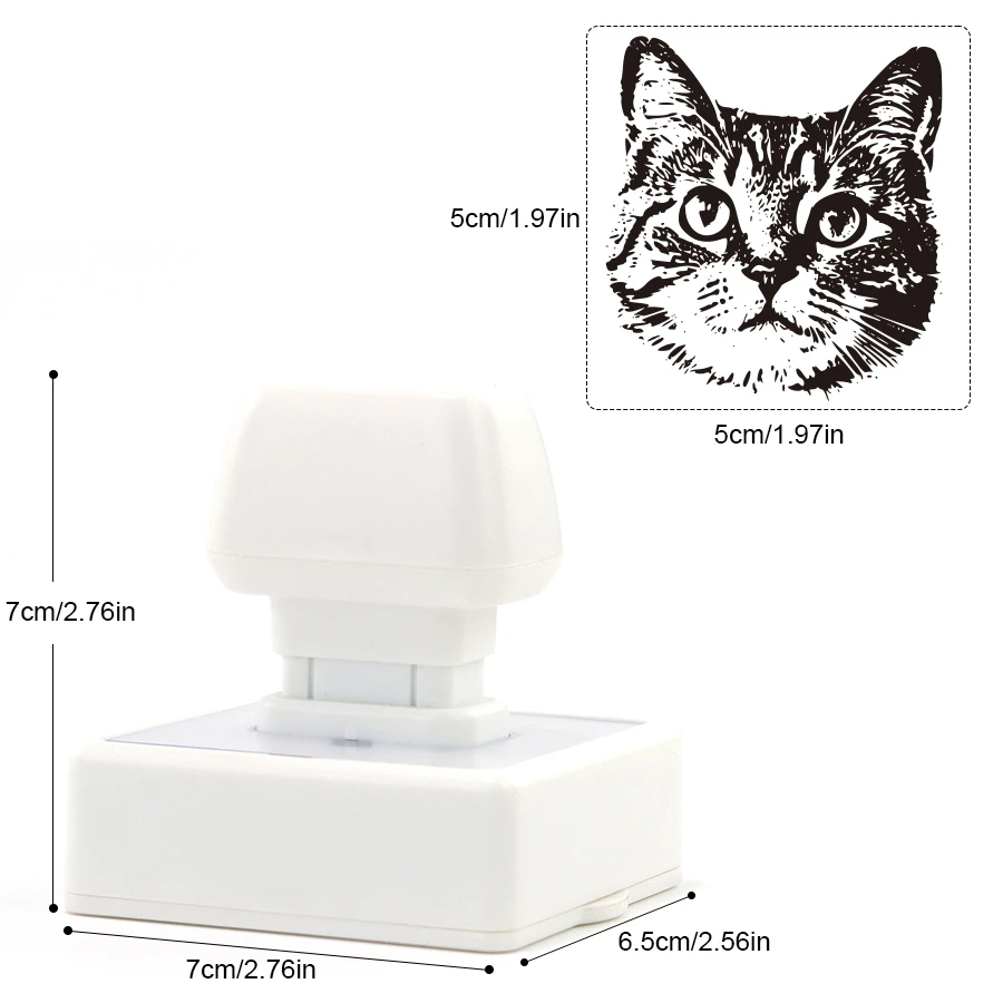 pet portrait stamps DIY dog shaped stamps personalized cat and dog souvenir gifts large-sized 5-color ink