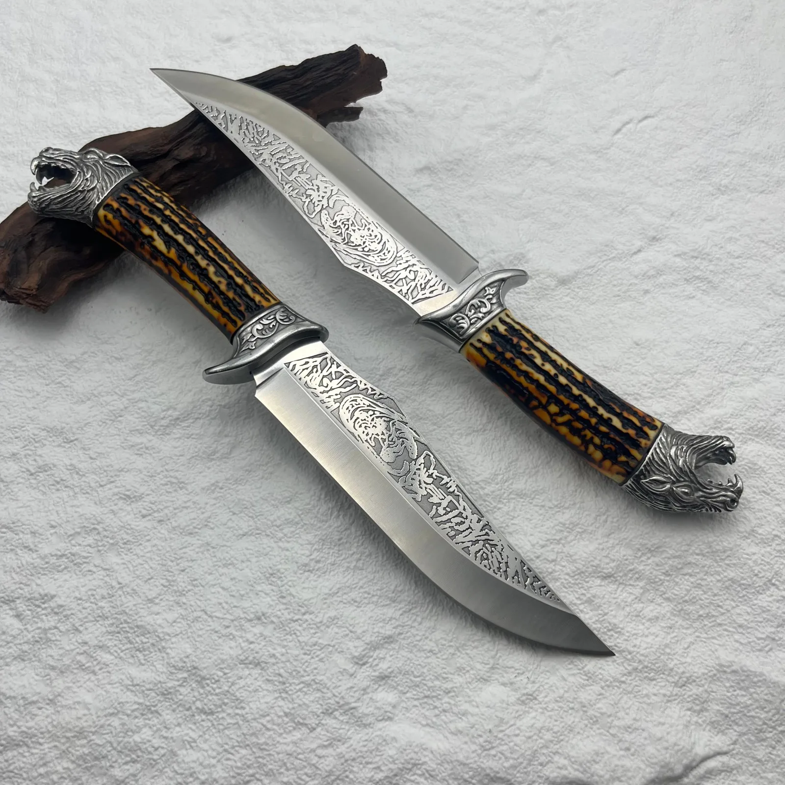 سكين متين من قطعة واحدة من الفولاذ المقاوم للصدأ،...