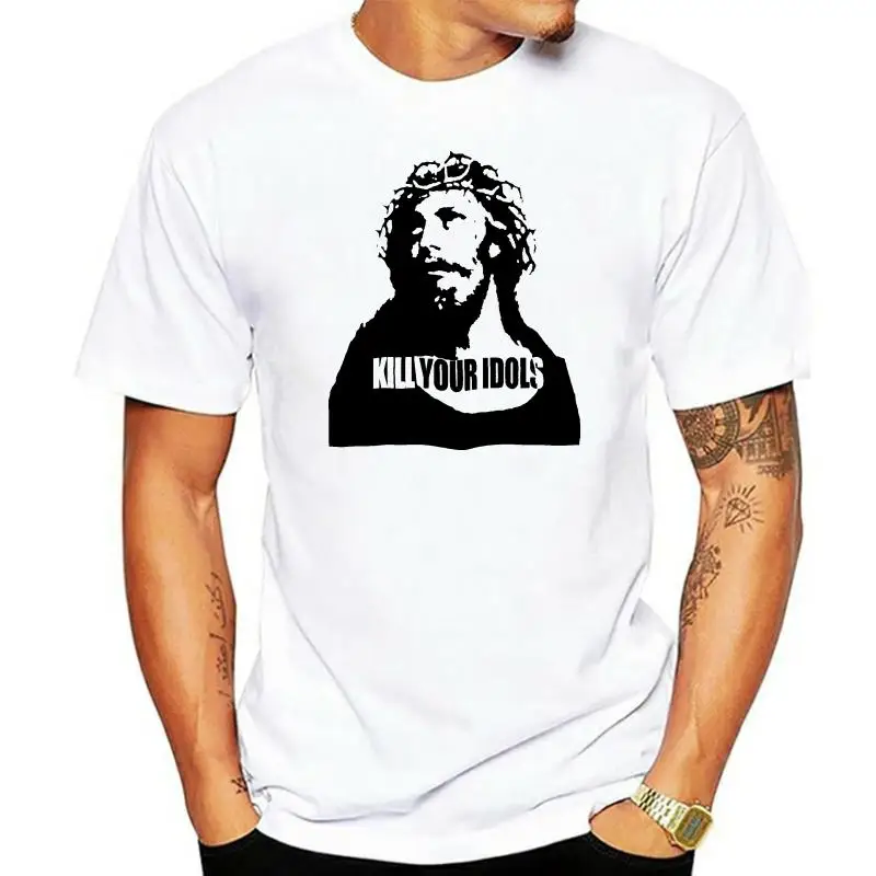 Uccidi I Tuoi Idoli T-Shirt Axel Guns Rock N Roll Roses Vintage Jesus Oldschool